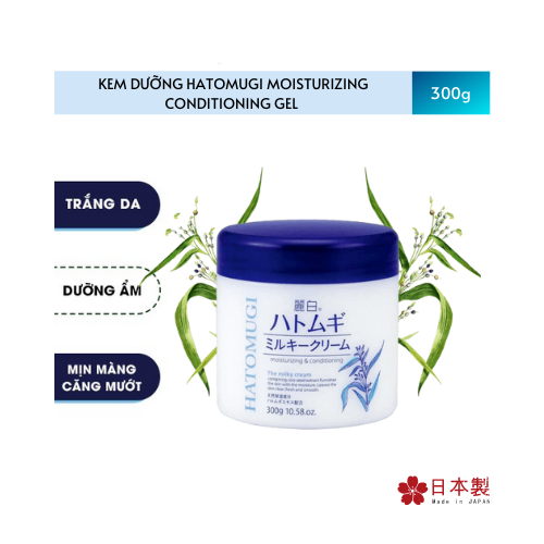 Kem Dưỡng Da Hatomugi Moisturizing Conditioning Gel 300g 4513574030015