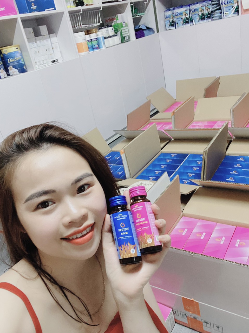 Combo 2 chai Nước Đông Trùng Hạ Thảo Hector Collagen &amp; Sâm Tăng , Đẹp Da, Cường Sức Khỏe , giúp ăn ngon ngủ tốt, tăng cường đề kháng