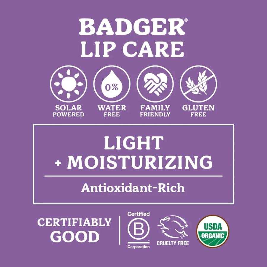 Son dưỡng môi hữu cơ BADGER Tangerine Breeze Lip Balm USDA Organic - 4.2g