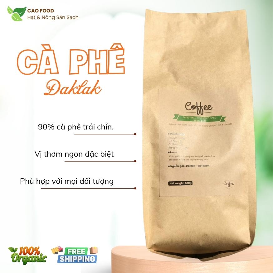 Cà phê rang xay CAO Food từ hạt cà phê robusta chín Đaklak thơm ngon và phù hợp với mọi đối tượng