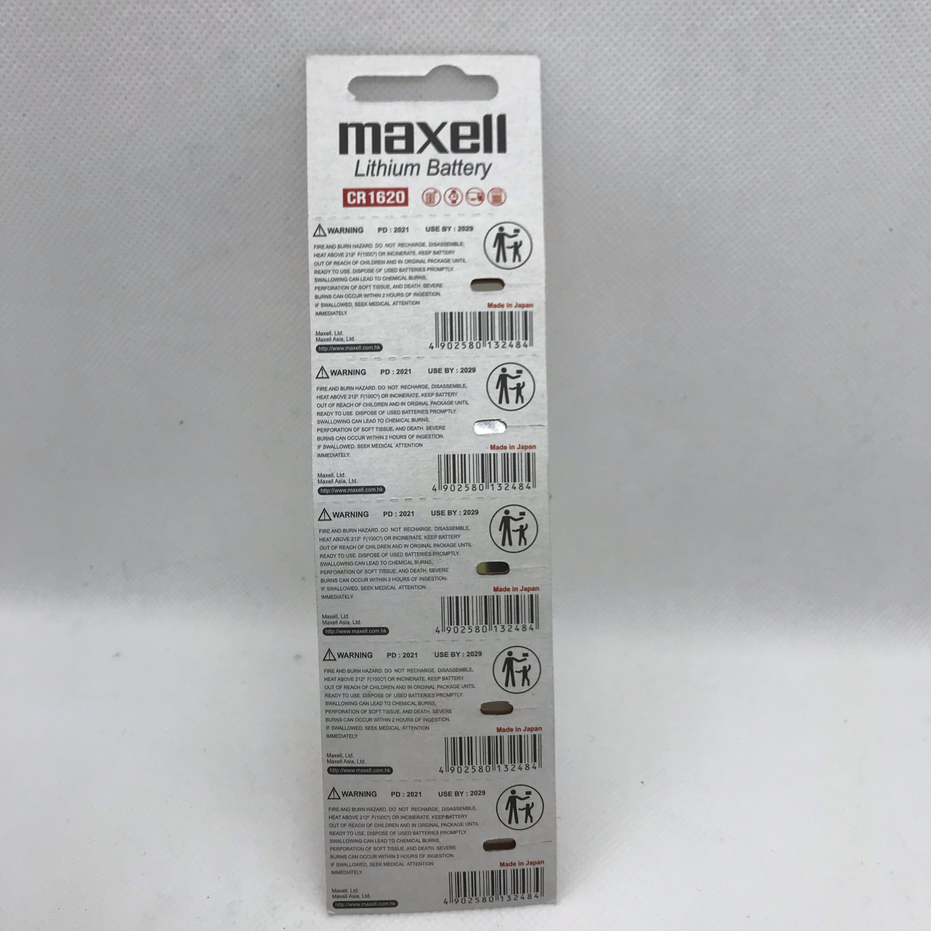 Pin 3V Lithium CR1620 chính hãng Maxell