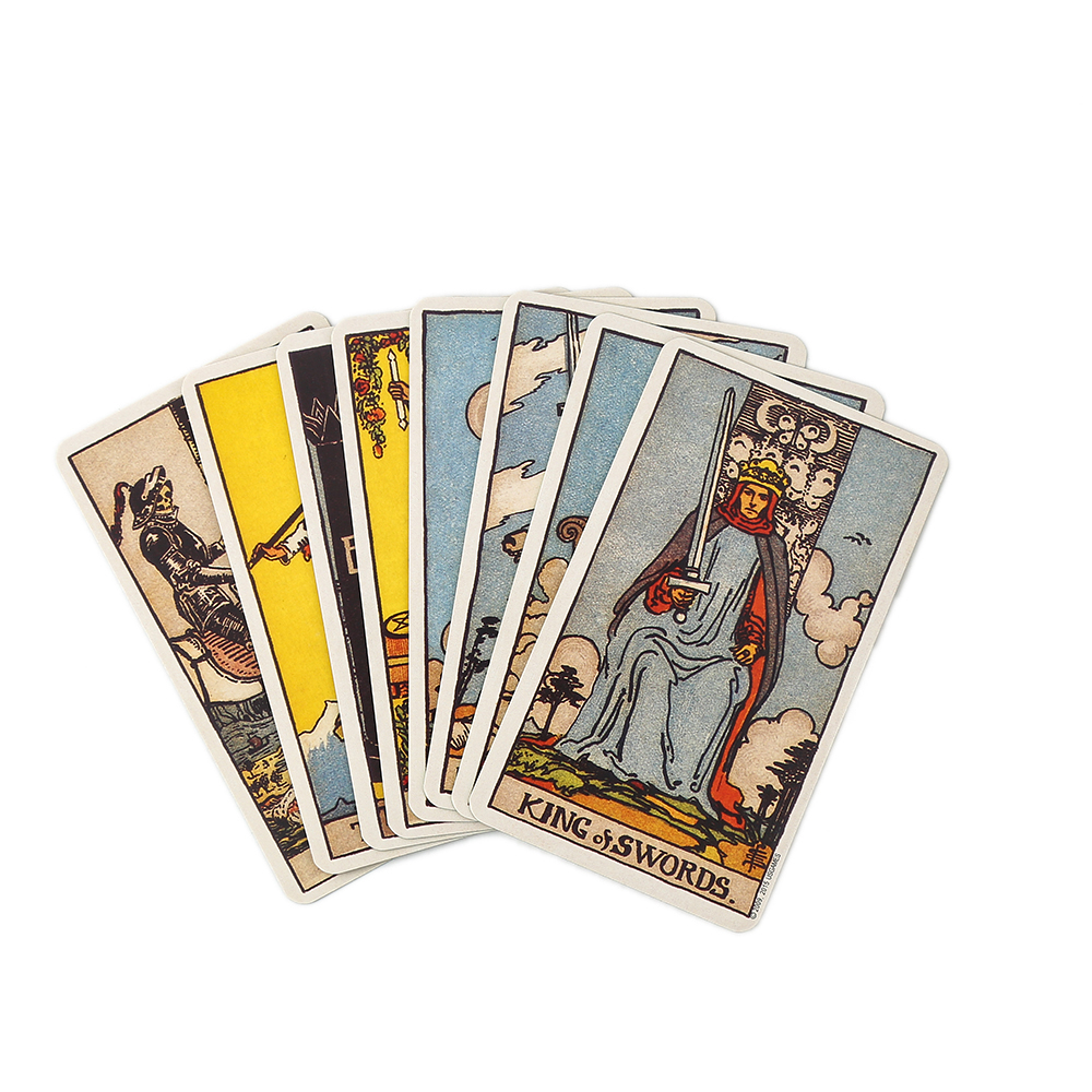 [Mạ Cạnh] Bộ Bài Tarot Waite Smith Hộp Thiếc 78 Lá 98x58 Mm Tặng Đá Thanh Tẩy