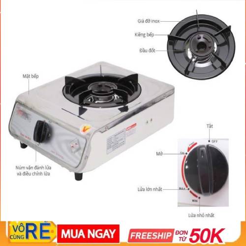 Bếp Gas Đơn NA-300 ASM- Bếp Gas Đơn Mặt Inox