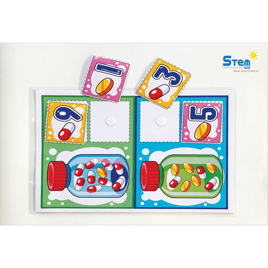 Bộ Học Liệu Bóc Dán ️ Học Liệu Chủ Đề Bé Làm Bác Sĩ Cho Bé Từ 3-5 Tuổi