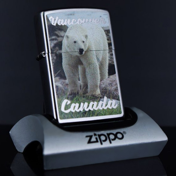 Hình ảnh Bật Lửa Zippo 205 Vancouver Canada Polar Bear