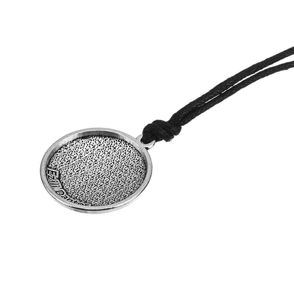 Round Pendant Necklace Simple Design With Unisex Charm -  1