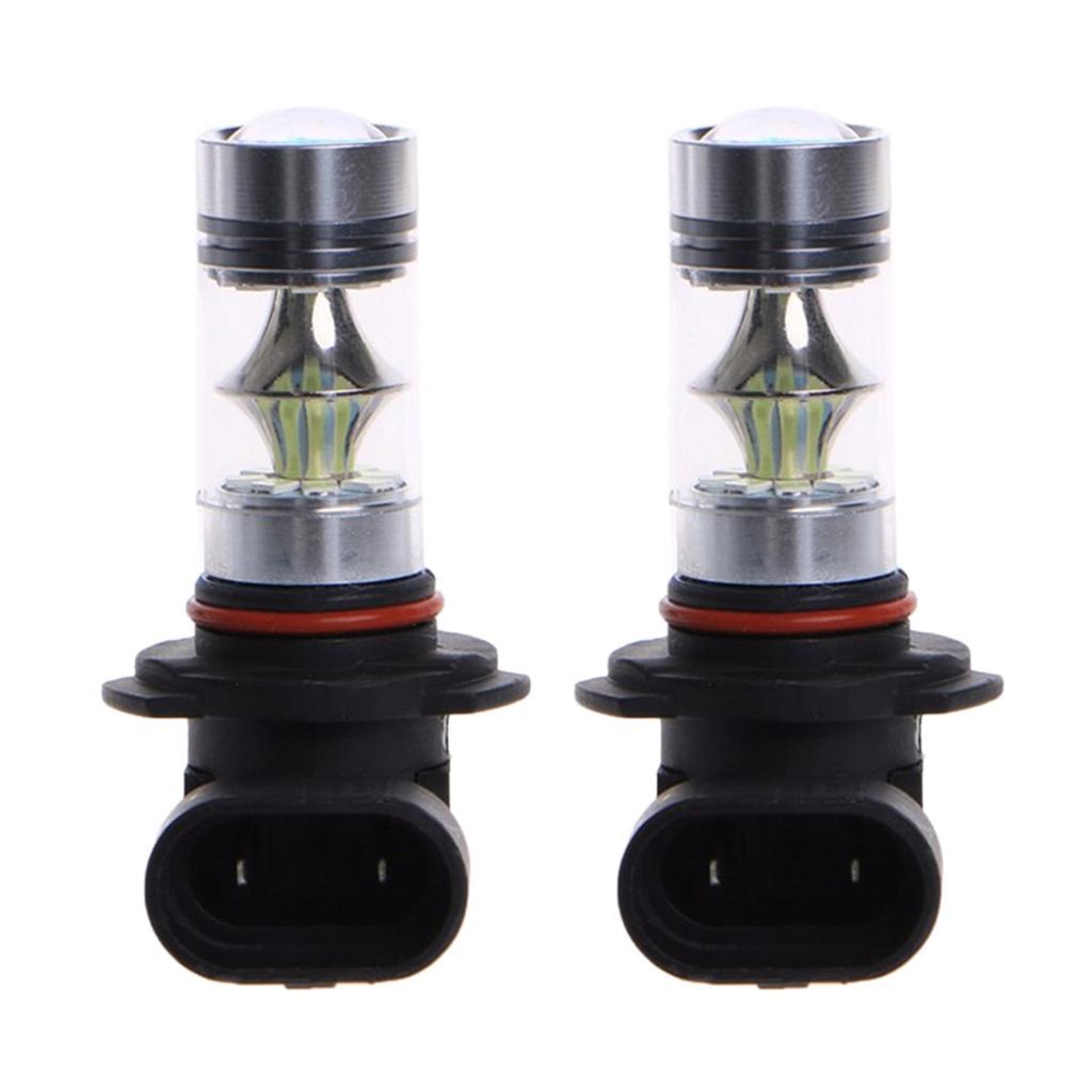 1 Pair H10 9145 100W Ice Blue 2323 20LED Daytime Running Fog Lights Bulbs