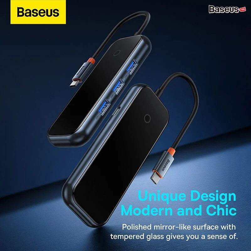 Hub Mở Rộng Kết Nối Đa Năng Baseus AcmeJoy HUB Docking Station Cho Macbook Laptop iPad Điện Thoại - hàng chính hãng