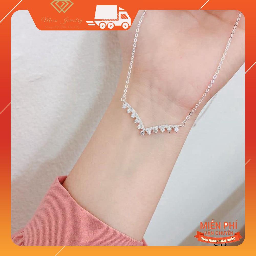 DÂY CHUYỀN MẶT V GẮN ĐÁ HÍT HÓT