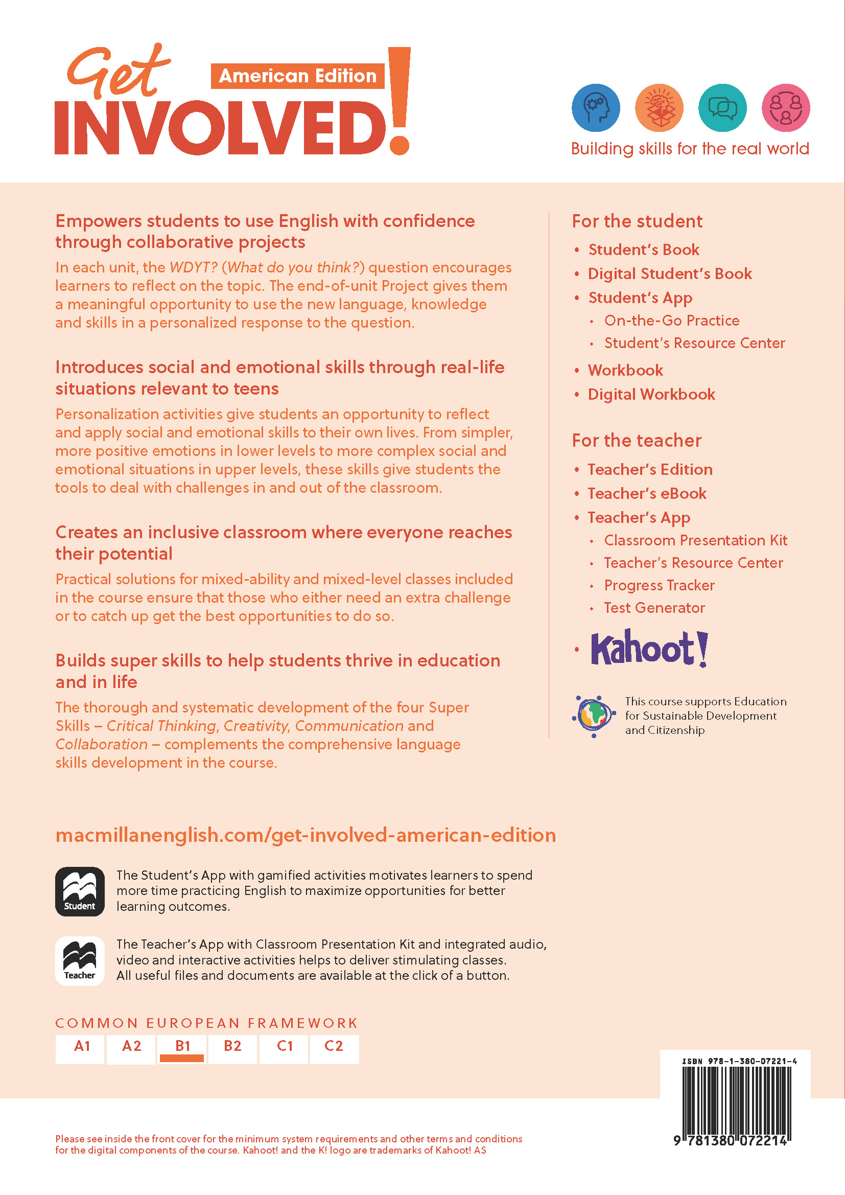 Get Involved! AmEng Level 3 SB with Student's App and Digital Student's Book