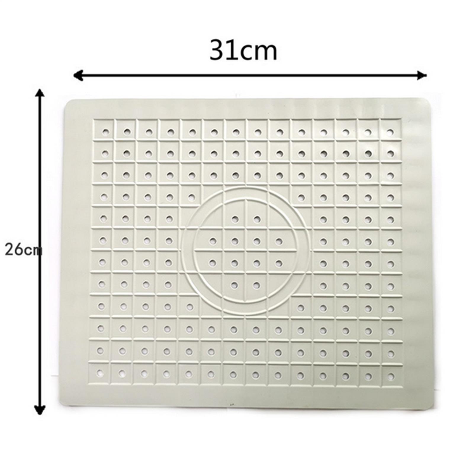 2 cái Thảm nhà bếp có lỗ thoát nước bằng cao su không trơn trượt