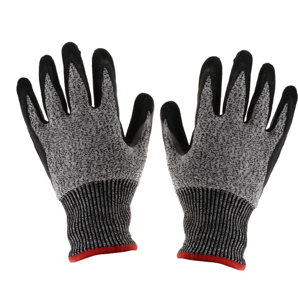1 Pair of Cut Resistant Level 5 Safety HPPE Gloves Butcher Protective Worker