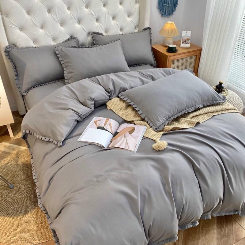 Bộ chăn ga gối cotton TC bèo 4 món