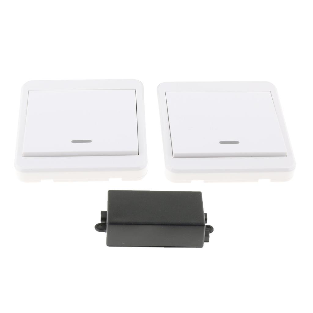 2Pcs AC 85-250V 1 CH Remote Control Switch Home Light Lamp Controller 433MHz