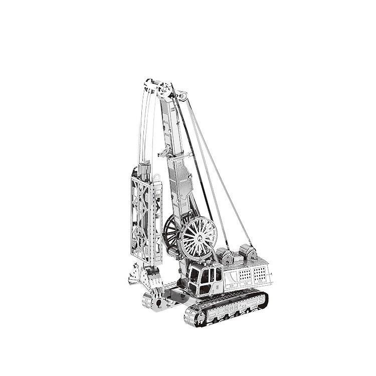 Mô Hình Lắp Ráp 3d Xe Thi Công Tường Vây