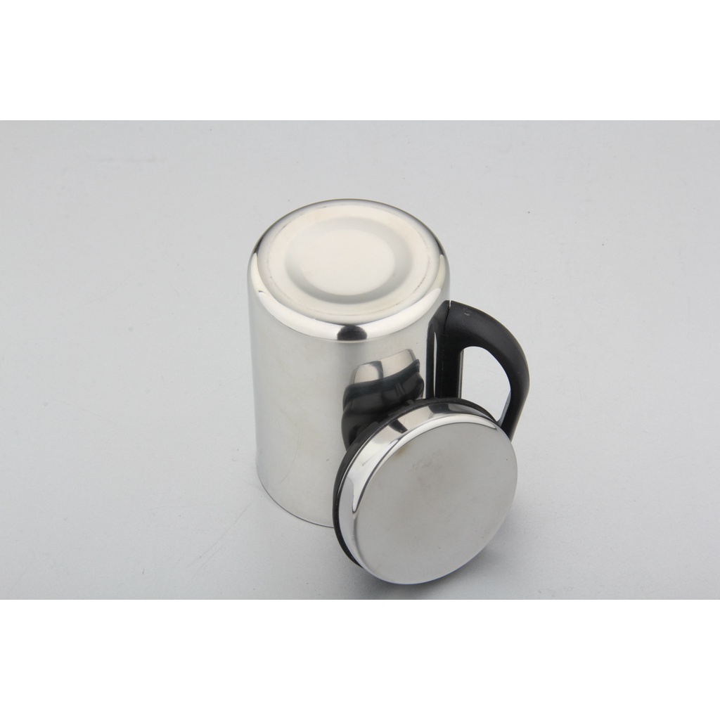 Cốc Giữ Nhiệt Inox Thermos Tay Cầm Bằng Nhựa , Thiết Kế Thông Dụng , Dễ Sử Dụng