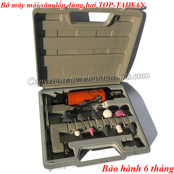 Bộ máy mài săm lốp dùng hơi TOP - Made in Taiwan - Máy mài săm đa năng Đài Loan