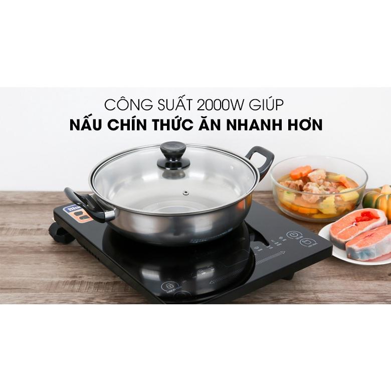 Bếp Từ BlueStone ICB-6619 Công Suất 2000W , Mặt Kính Ceramic , Hàng Chính Hãng