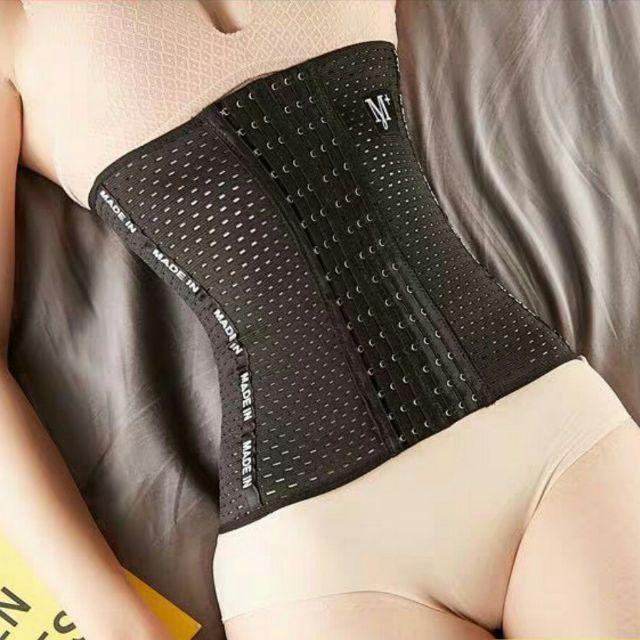 Đai gen bụng chống cuộn, định hình, siết eo 6 móc cài