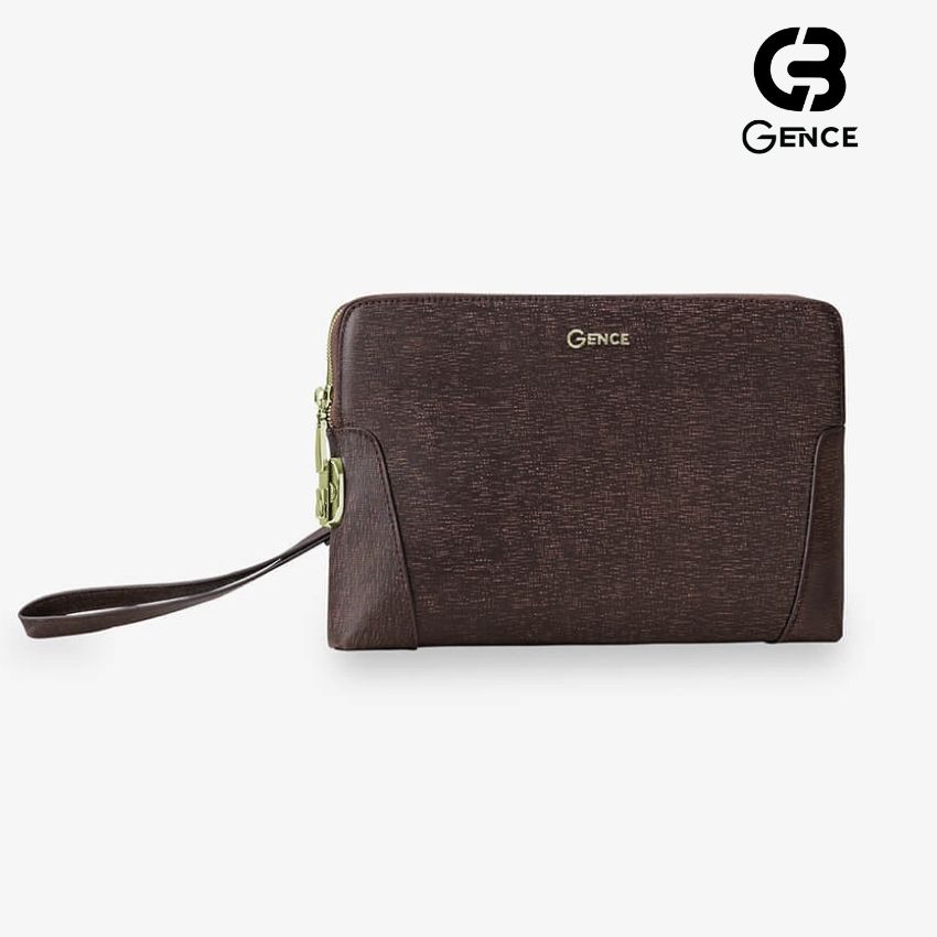 Clutch Cầm Tay Da Bò Saffiano CK11 Khóa Số Cao Cấp - Hàng Chính Hãng Gence