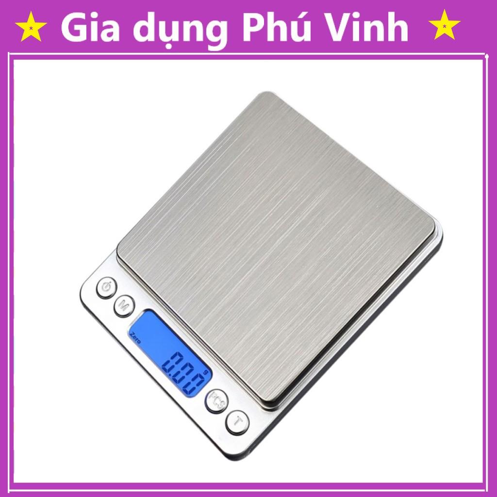 Cân Điện Tử Mini Cân Tiểu Ly Nhà Bếp Cao Cấp 2021 0.1g - 3kg - Nhỏ Gọn, Siêu Chính Xác, Thép Không Gỉ, Màn LCD