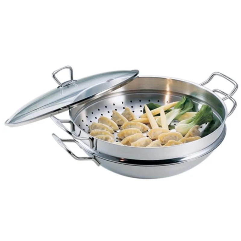 Bộ nồi lẩu + xửng hấp Fissler Nanjing 36cm