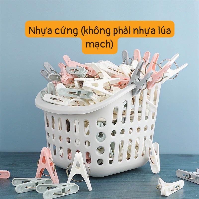 Kẹp Phơi Quần Áo Treo Bằng Nhựa Cứng 3X5cm Đa Dụng
