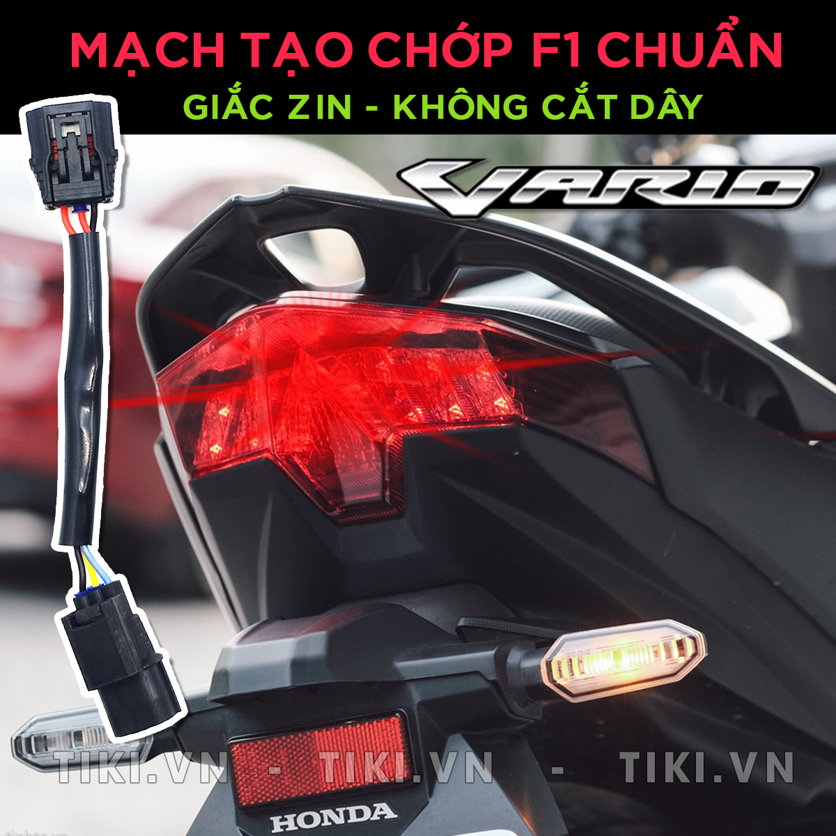 Bộ mạch sẵn giắc zin tạo chớp stop F1 nhiều kiểu chớp cho Honda Vario 2018 2019