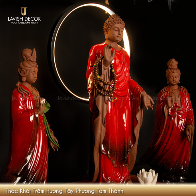 Thác Khói Trầm Hương Tây Phương Tam Thánh