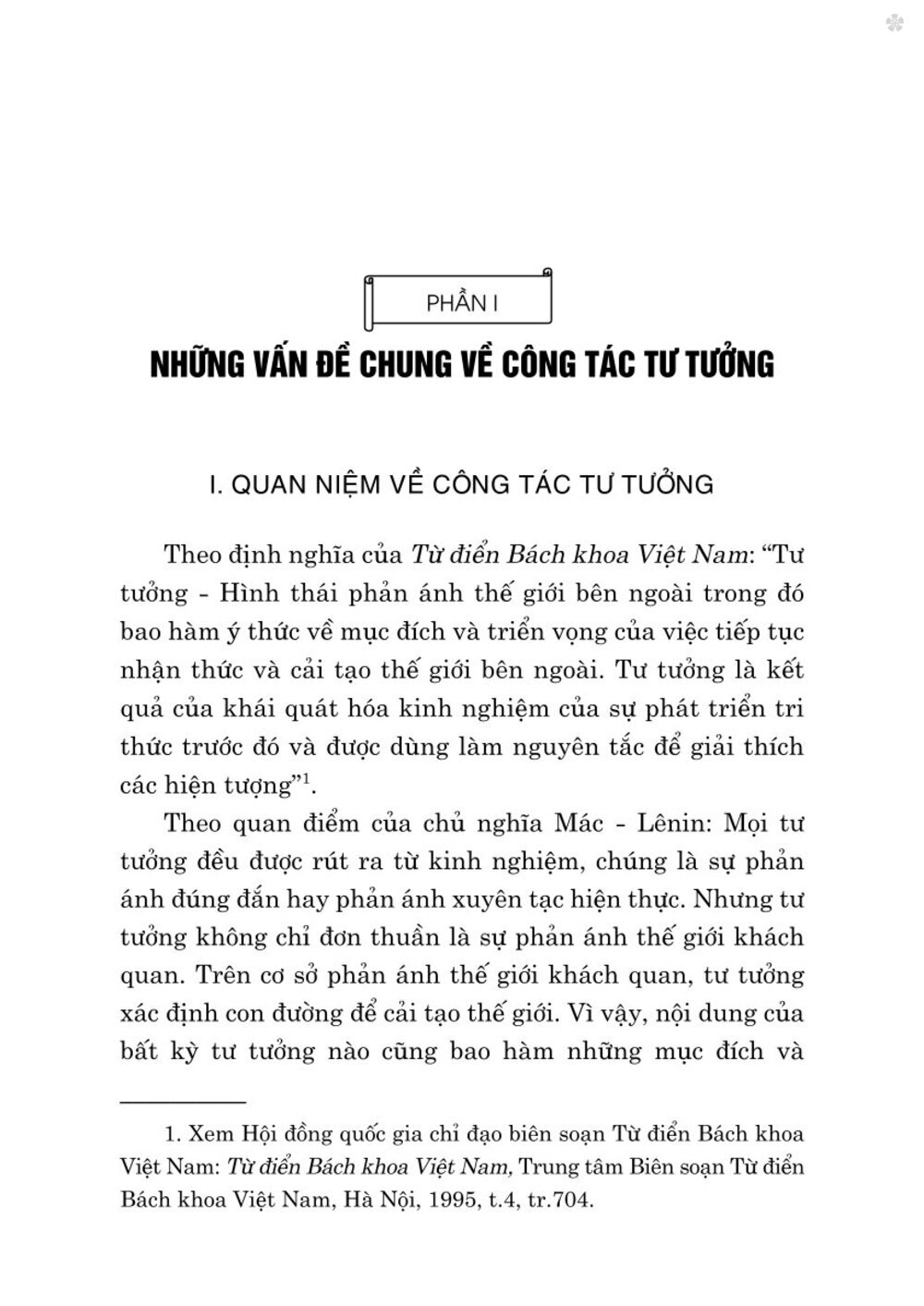 Công tác tư tưởng và những vấn đề đặt ra với công tác tư tưởng trong thời kỳ phát triển mới của đất nước ( Xuất bản lần thứ hai có chỉnh sửa)