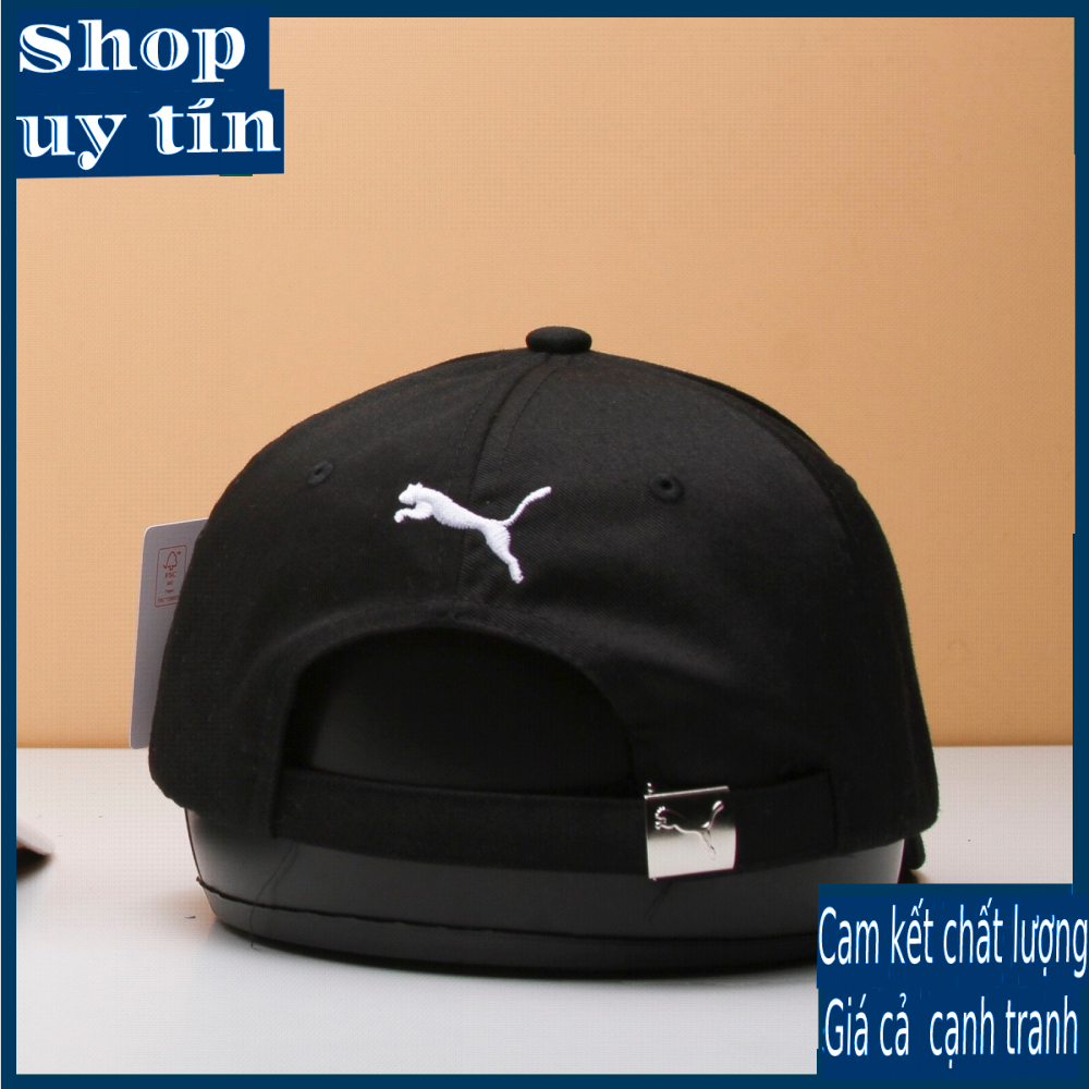 [ Miễn ship / giảm giá ] MŨ NÓN LƯỠI TRAI NAM NỮ LOGO PM BASIC CAO CẤP - màu đen / màu trắng