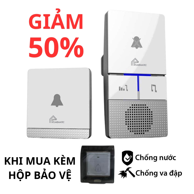 Chuông không dây không dùng pin HBM08