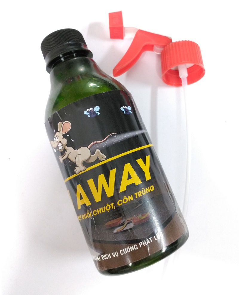 Xịt đuổi chuột, côn trùng thảo mộc Run Away, dung tích 300ml