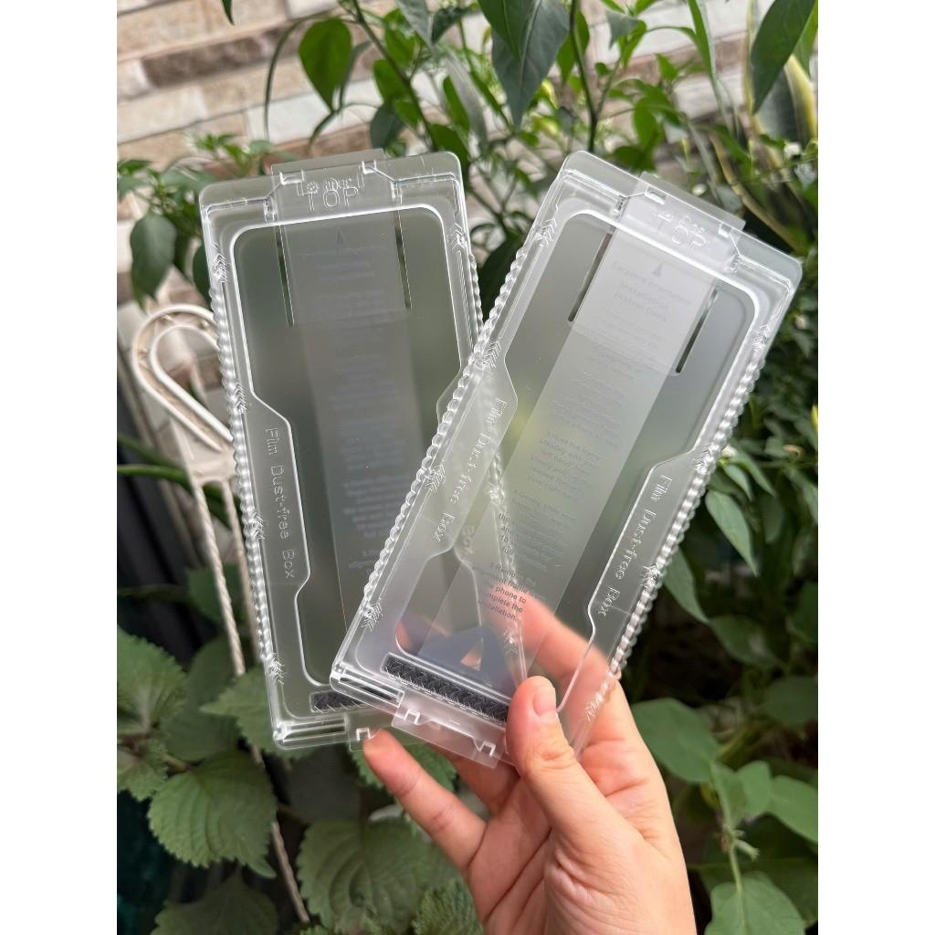 Kính Cường Lực GOR Samsung S26 Ultra, S25 Ultra, S24 Ultra có KHUNG TỰ DÁN trong suốt (hộp 2 miếng) - Hộp 2 kínhGOR tự dán, Hộp 2 kínhGOR tự dán