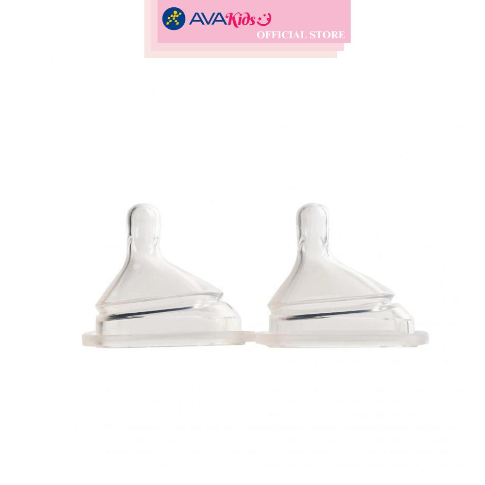 Bộ 2 núm ti Hegen cổ rộng size Extract Flow (0 - 1 tháng)