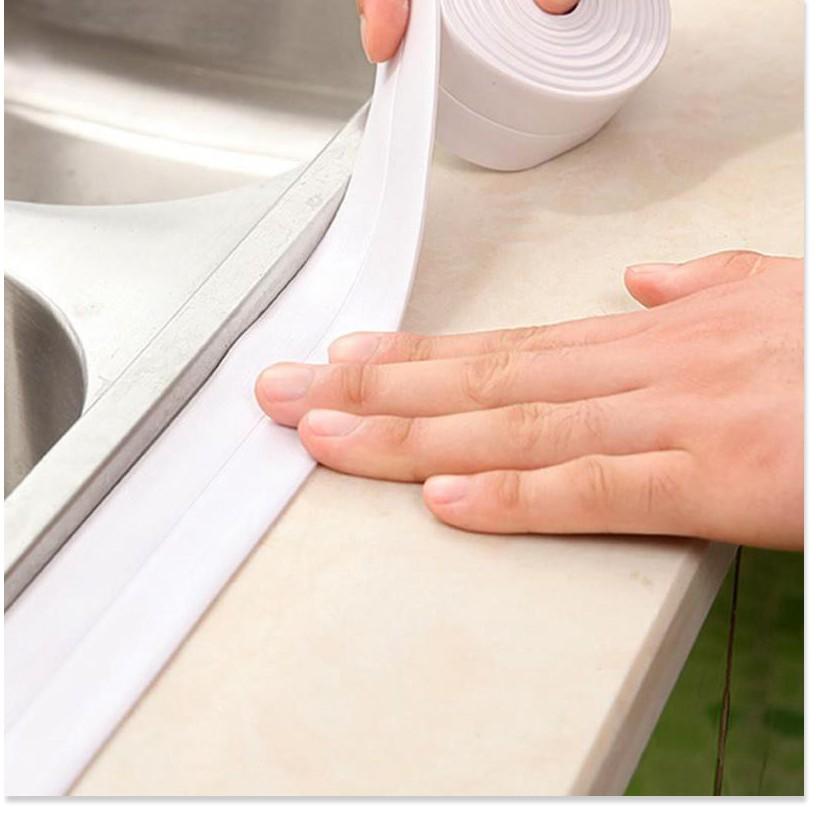 Băng dán cao su non chống thấm nước, nấm mốc viền cạnh bàn bếp JAPAN 38mm x 3.2m