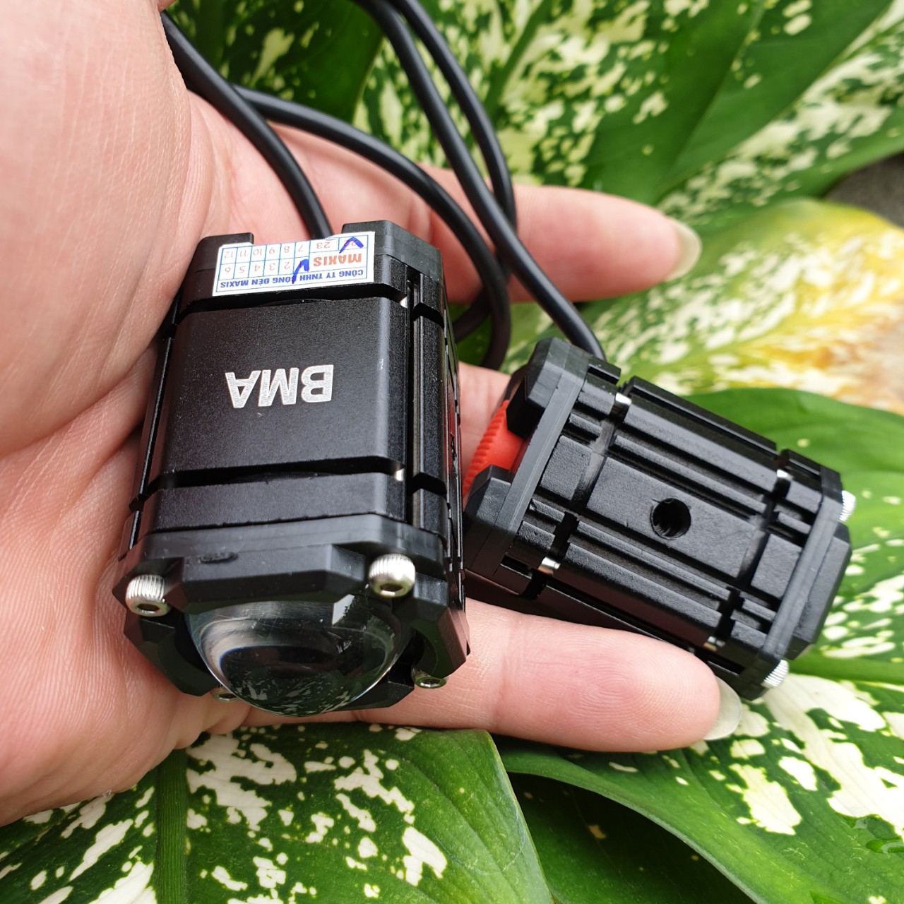 Đèn led trợ sáng xe máy 2 màu cốt pha B.M.A bi cầu bản đặc biệt 4 chế độ mẫu mới hàng víp siêu gom , phụ kiện xe máy