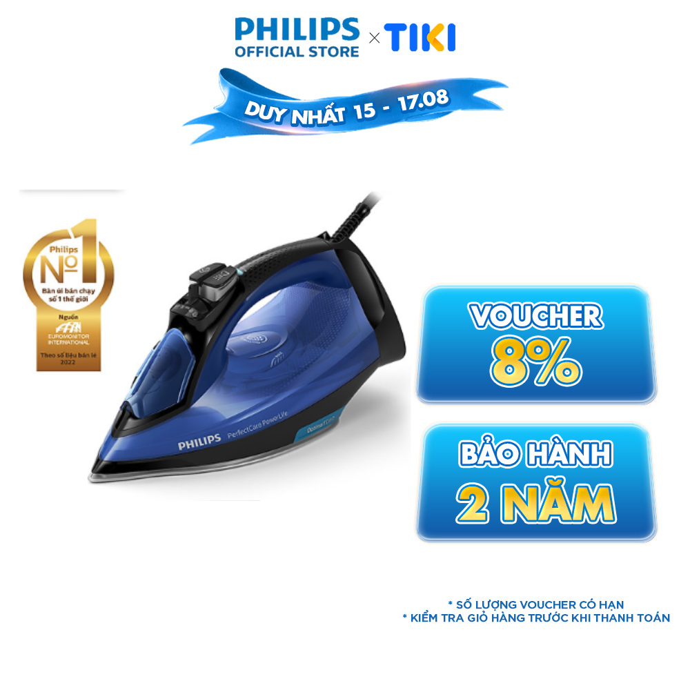 Bàn Ủi Hơi Nước nằm PHILIPS GC3920 2500W - Hàng Chính Hãng