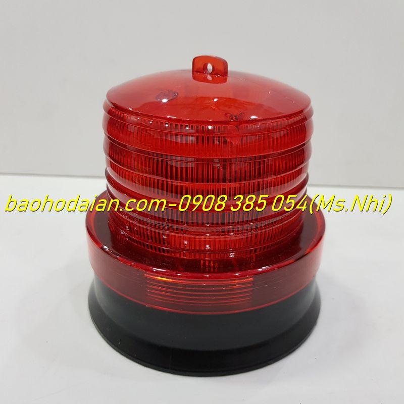 Đèn Chớp Cảnh Báo Giao Thông, Công Trình/ Đèn xoay cảnh báo sử dụng pin loại Đ-RKH-001 ( Hình Thật)