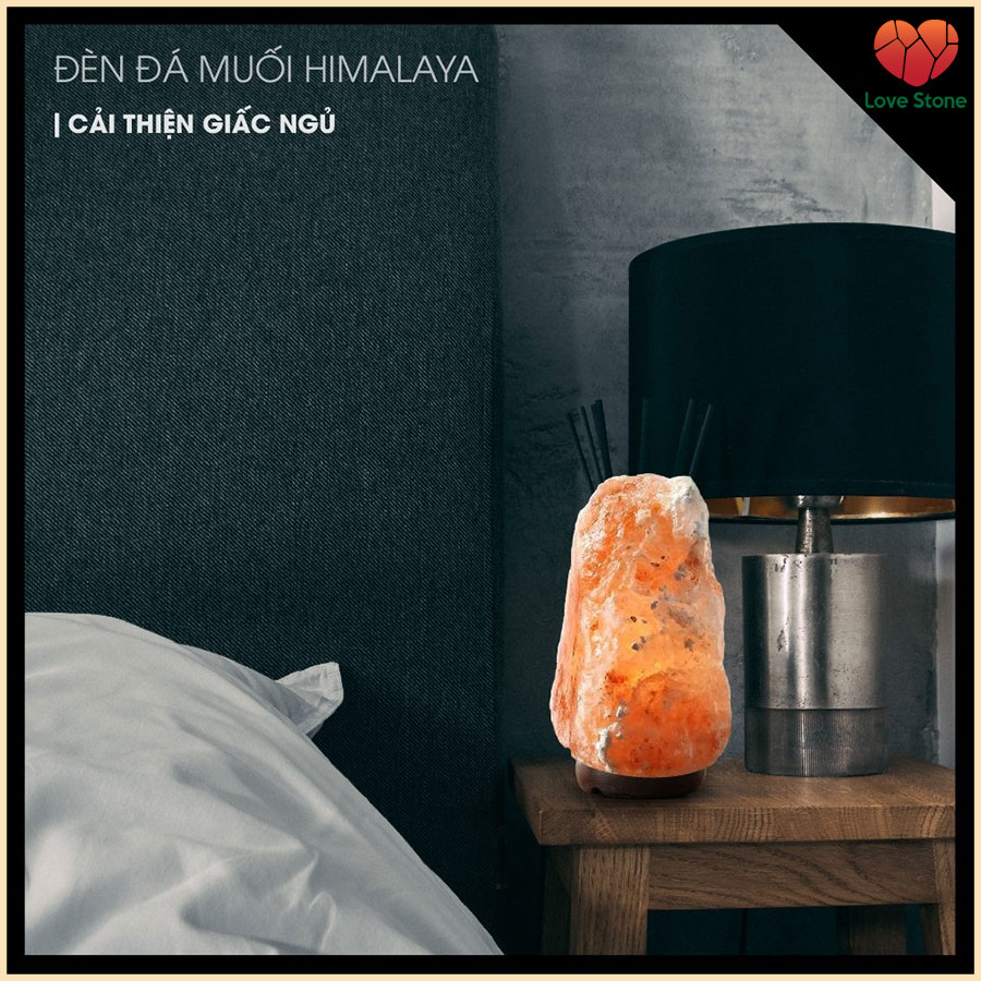 Đèn Đá Muối Tự Nhiên Himalaya Love Stone - Size XL ( Trên 5Kg - 6Kg )