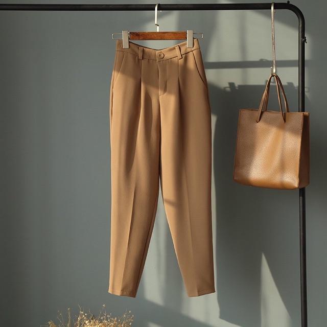 Quần Âu Nữ SALE Baggy Công Sở Cạp Cao Vải Nhiều Màu Chất Đẹp vải vitex nhập khẩu cao cấp xuất hàn quốc