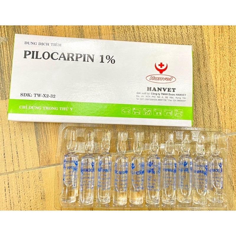 1 ống PILOCARPIN 1% giúp tăng tiết dịch dùng cho chó mèo trâu bò lợn