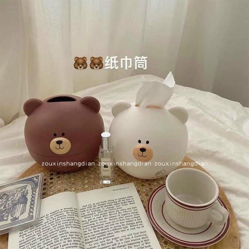 HỘP ĐỰNG GIẤY CUTE HÌNH GẤU - LỢN SIÊU CƯNG Mới 2021