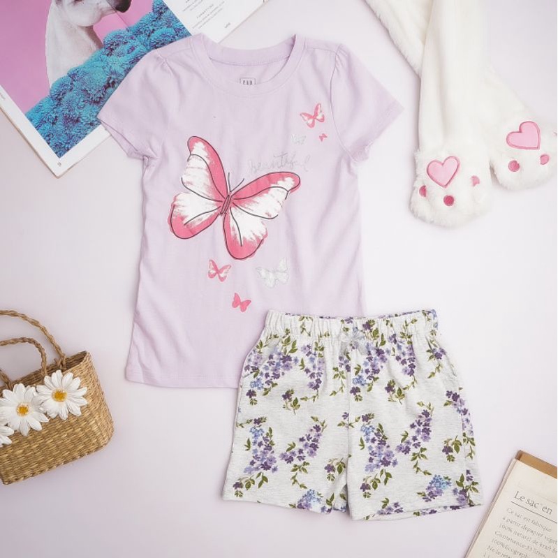 Bộ cotton cho bé gái 4-14 tuổi