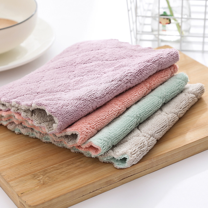 Combo 2 Khăn Lau Đa Năng Sợi Microfiber (Màu ngẫu nhiên)