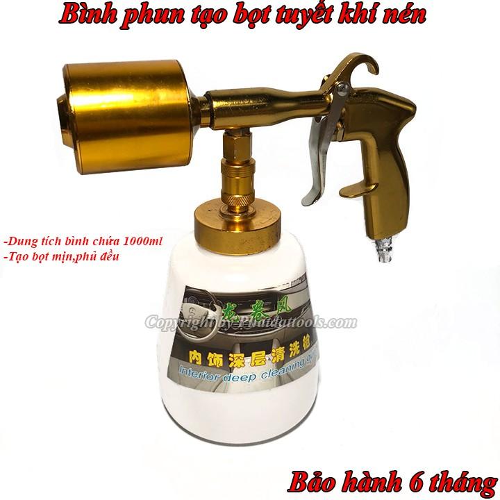 Bình xịt tạo bọt tuyết gắn máy nén khí cao cấp 1000ml