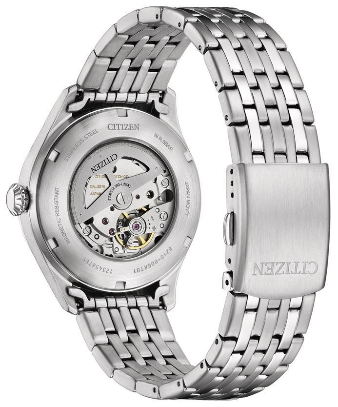 Đồng Hồ Nam Citizen Automatic Dây Kim Loại NJ0240-55E - Mặt Đen (40mm)