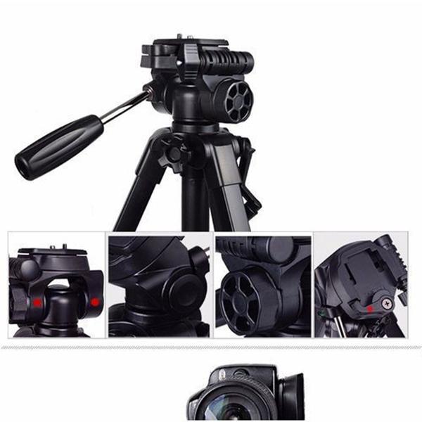 Chân máy/ Tripod Yunteng VCT 668, chân đế điện thoại và máy ảnh - Hàng chính hãng