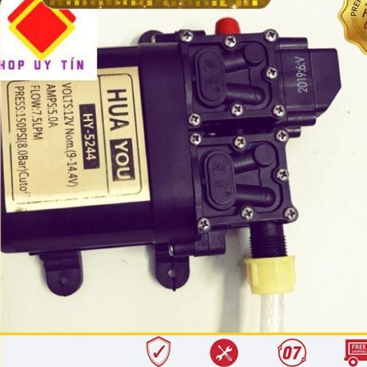 Bơm tăng áp mini 2 động cơ mạnh mẽ điện 12V