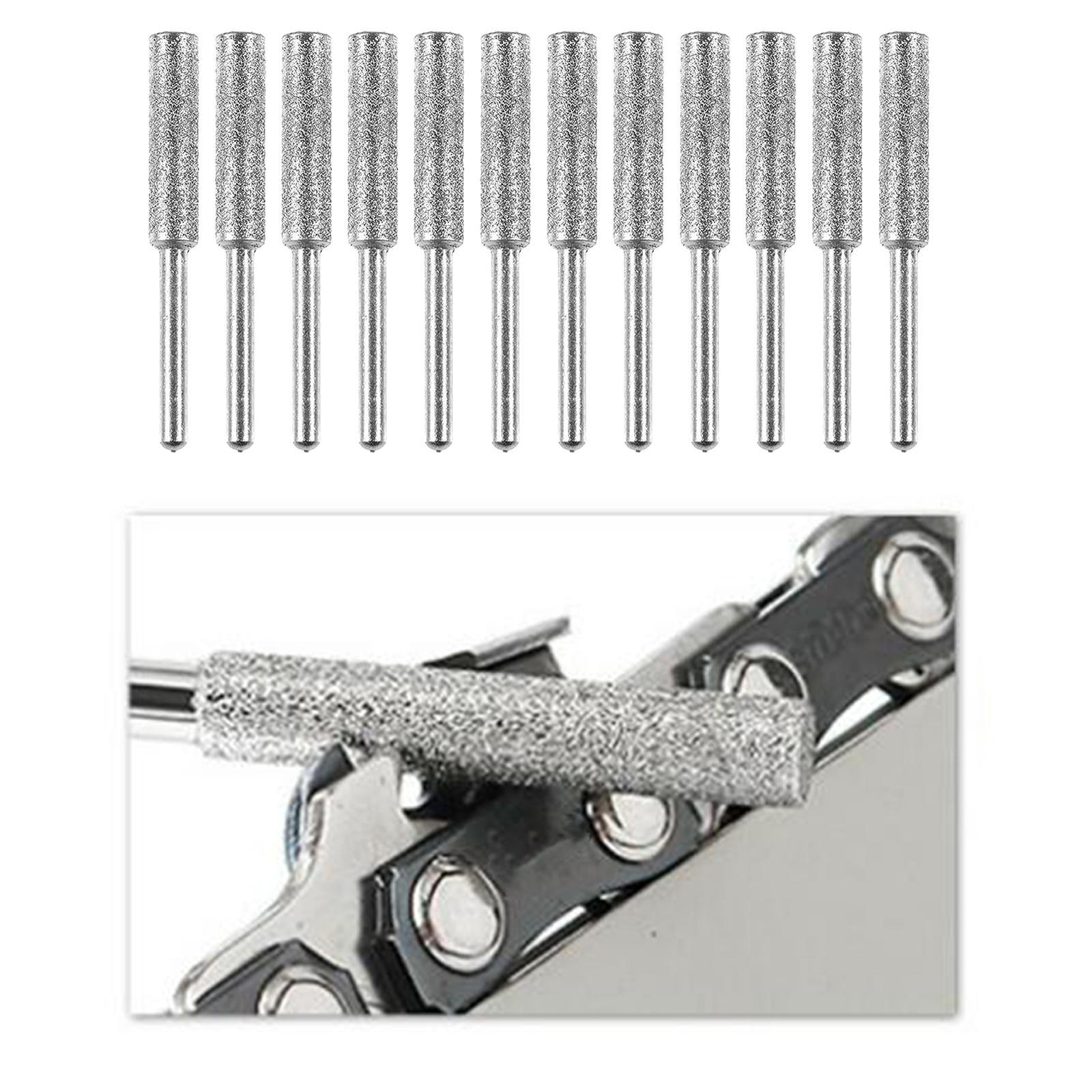 4mm &amp; 4.8mm Diamond Chainsaw Sharpener Bits Grinding Bits Burr